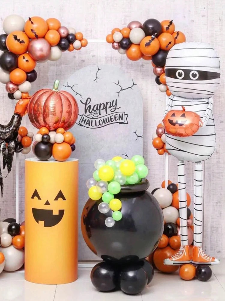 1pc Halloween mummy balloon, mummy pumpkin, Halloween decorations