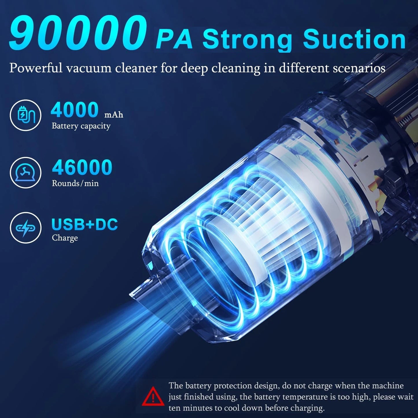 Mini Handheld Portable Wireless Vacuum Cleaner