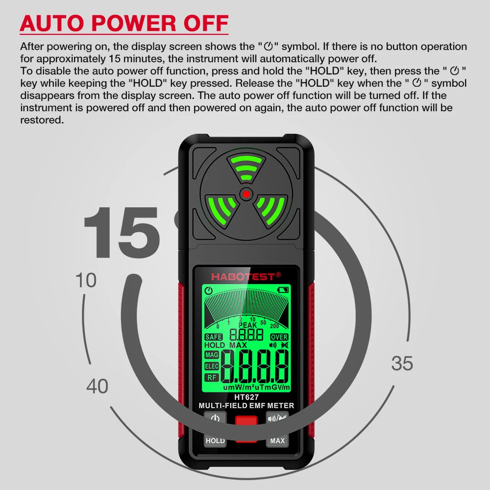 EMF Meter Professional Detector Handheld Portable Radio Frequency