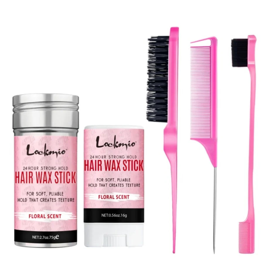 Professional Styling Wax for Women Anti-frizz Pomade Smoothing Broken Back Hair Mud Messy Hairs Control Wax Rod for Natural Wigs