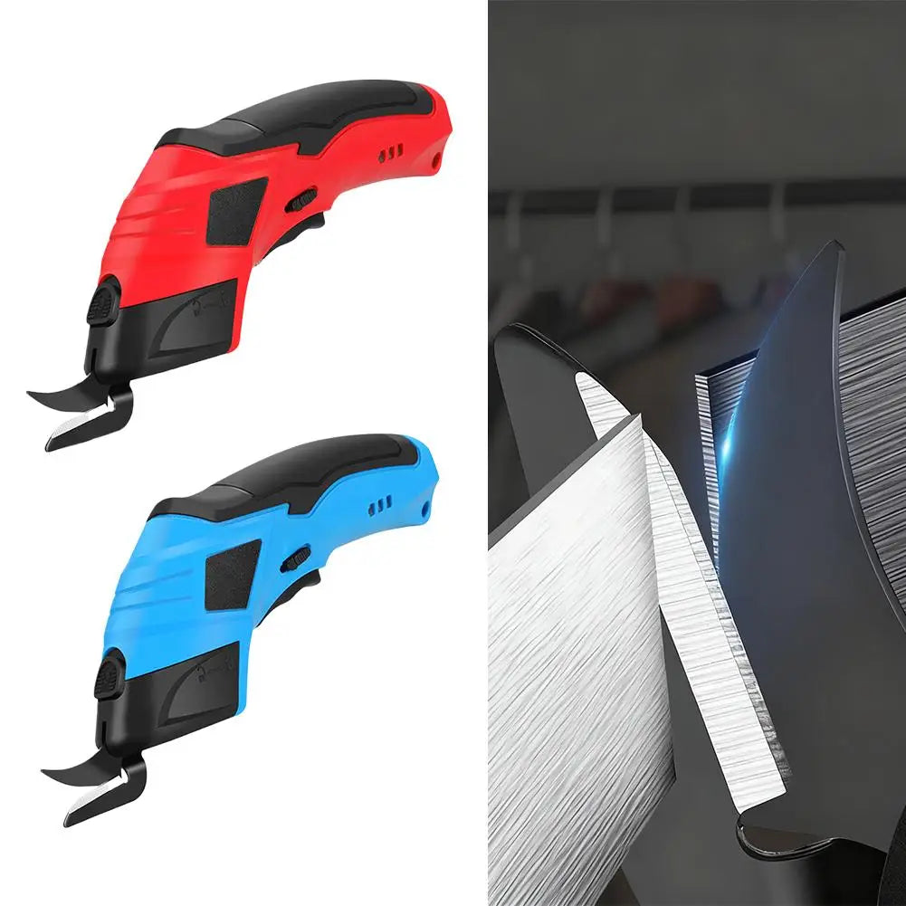 Cordless Electric Scissors Rechargeable - Portable Cutting Tool for Fabric, Carpets, Soft Leather, Cardboard & Sewing Tool