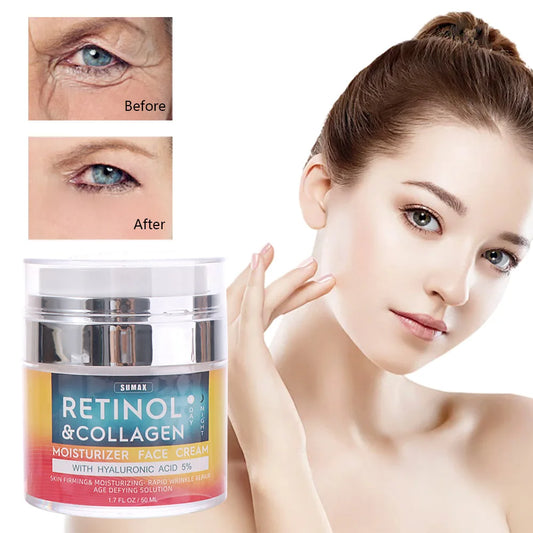 Anti-wrinkle Retinol Face Cream Anti Aging Moisturizing Vitamin a Face Cream Hyaluronic Whitening Face Firming Cream