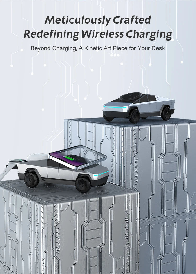 New Cybertruck Multifunctional 3-in-1 Wireless Charger