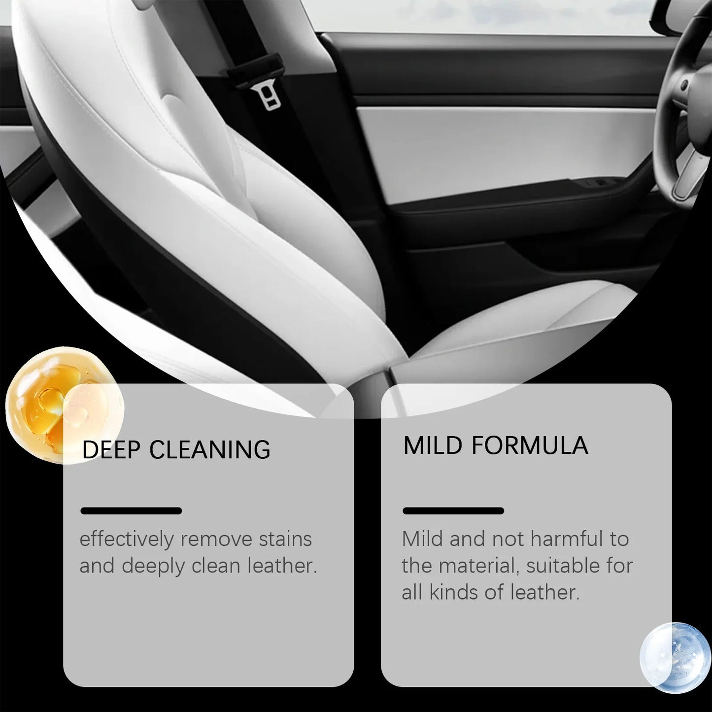 Car Leather Cleaning cream Seat Maintenance Care Oil Leather Restoration Mink Oil Cream Leather Sofa car Interior Polishing