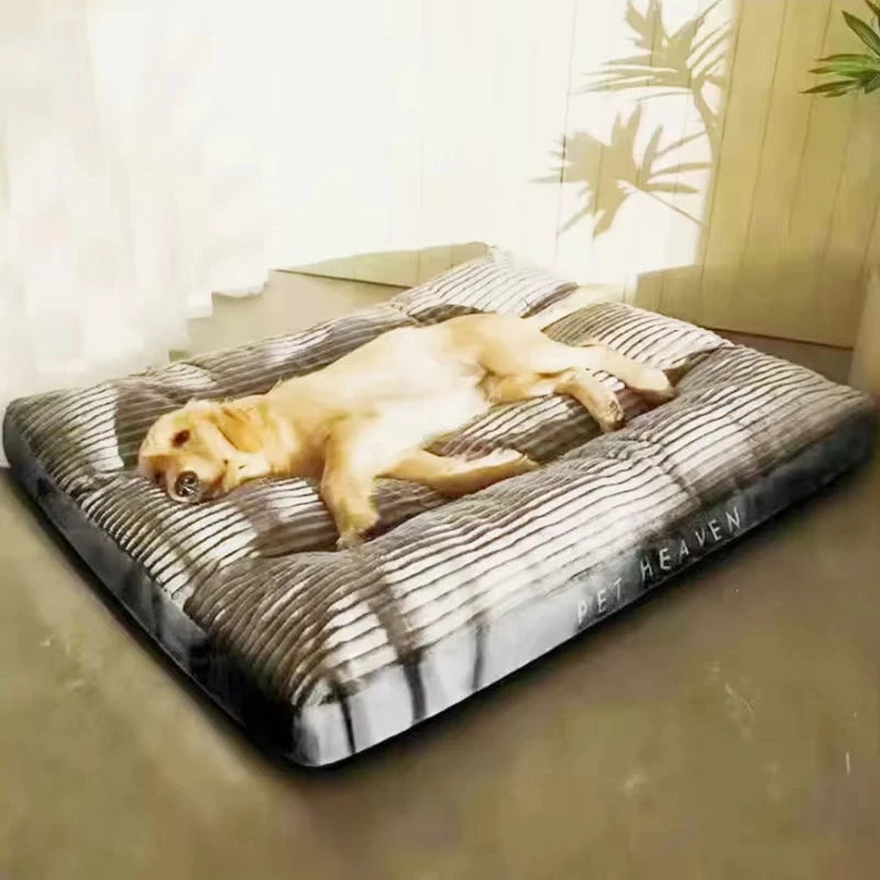 Winter Warm Pet Dog Bed Corduroy Dog Sleeping Mat Soft Pet Mat for Small Medium Large Dogs Detachable Washable Puppy Bed Retail