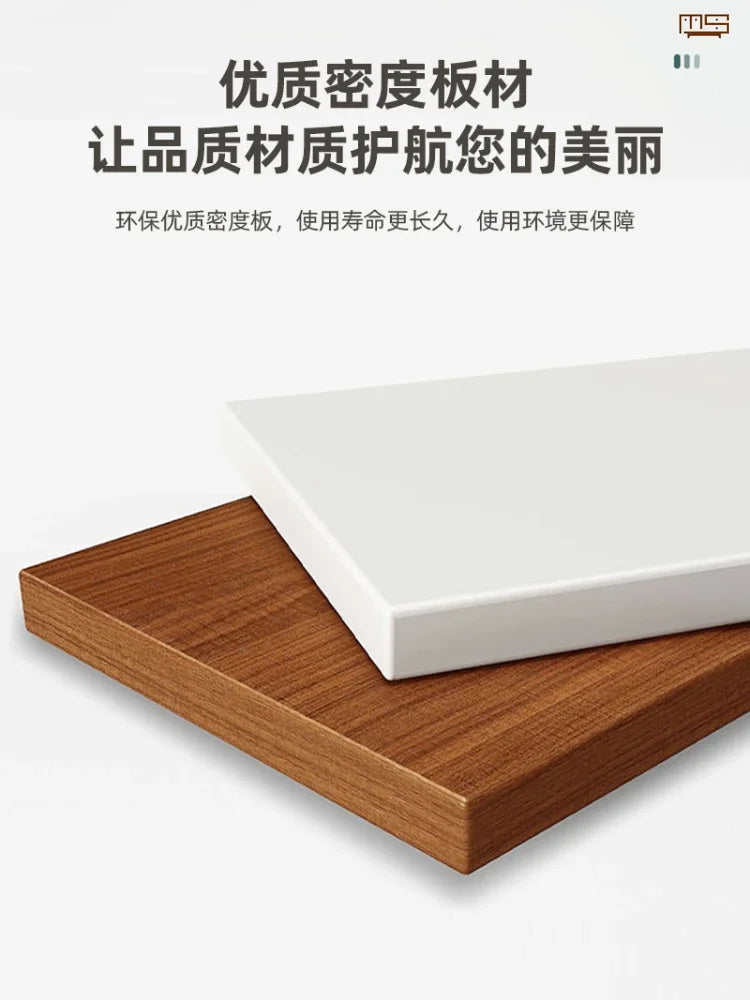 Modern and Simple Small Dressing Table Girly Style Integrated Multi-functional Dresser + Cabinet + Stool for Bedroom