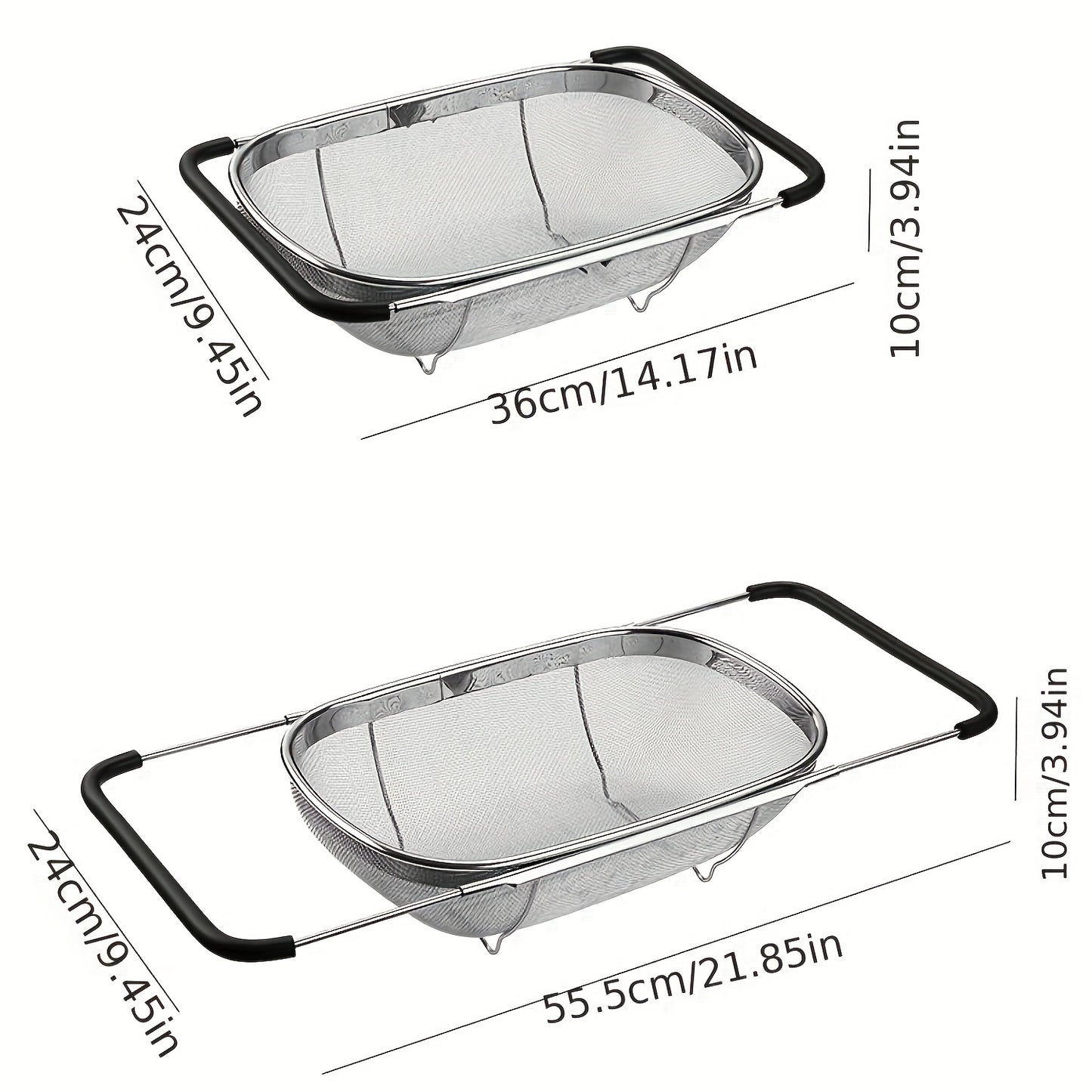 Stainless Steel Adjustable Sink Colander