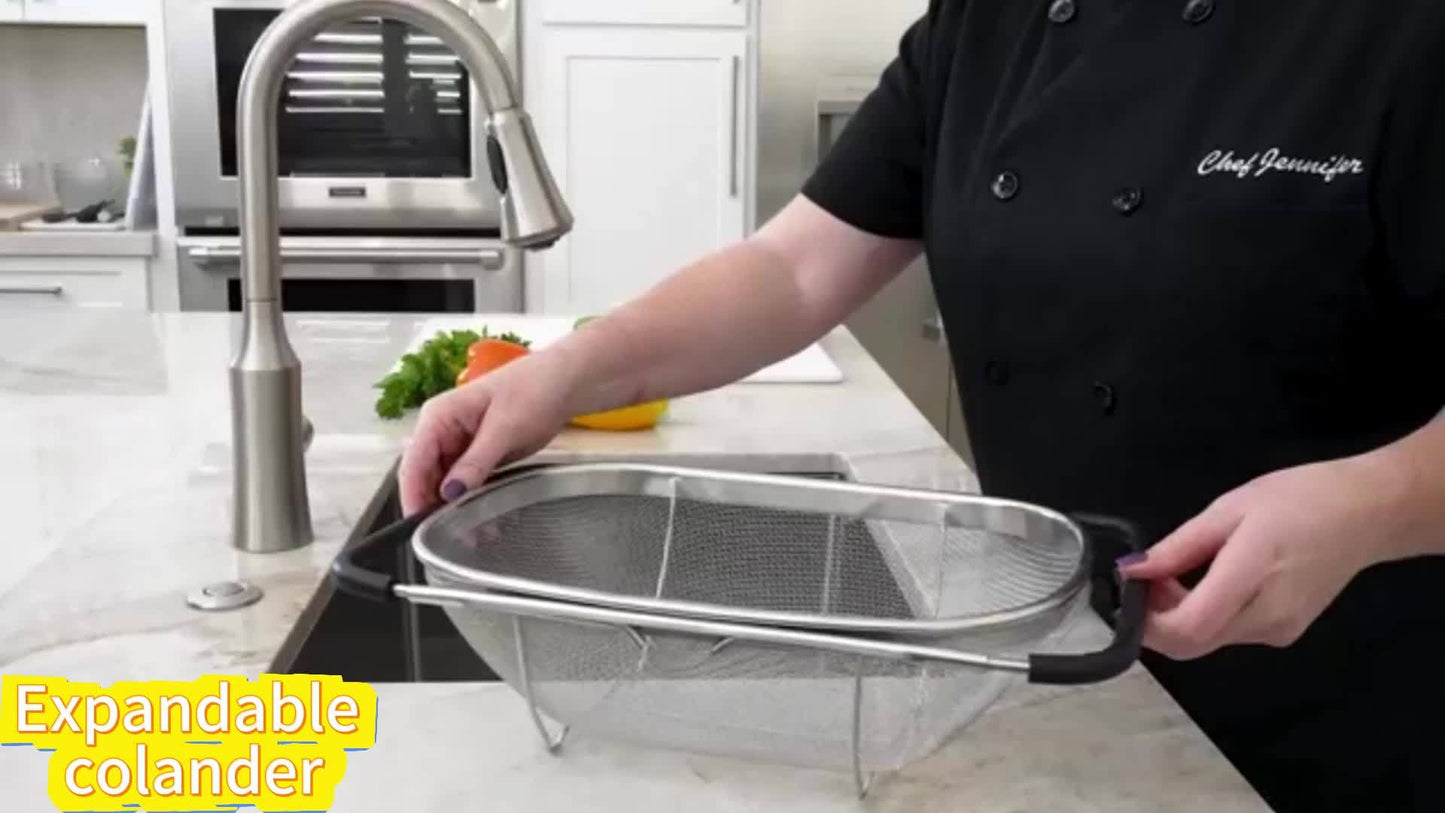Stainless Steel Adjustable Sink Colander